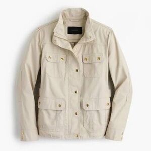 JCrew Cream Downtown Field Jacket